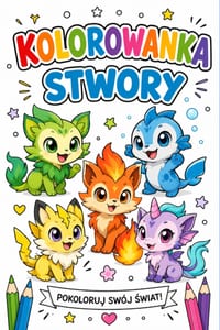 Kolorowanka stwory: Pokoloruj swój świat cover