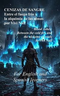 CENIZAS DE SANGRE/Blood Ashes: Entre el fuego frío y la alquimia de las almas/Between the cold fire and the alchemy of souls cover
