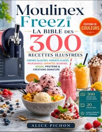 Moulinex Freezi - La Bible des 300 Recettes Illustrées: Crèmes Glacées, Yaourts Glacés, Milkshakes, Granités, Slushies, Vegan, Protéiné & Créations Si cover