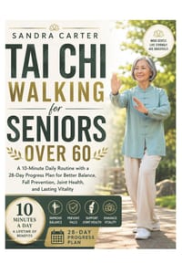 Tai Chi Walking for Seniors Over 60: 10-Minute Daily Routine with a 28-Day Progress Plan for Better Balance, Fall Prevention, Joint Health, and Lastin cover