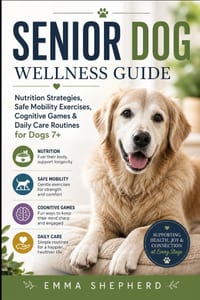 Senior Dog Wellness Guide: Nutrition Strategies, Safe Mobility Exercises, Cognitive Games & Daily Care Routines for Dogs 7+ cover