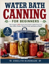 Water Bath Canning for Beginners: The Complete 2026 Step-by-Step Guide to Safely Preserving Jams, Jellies, Pickles, Tomatoes, Fruit, and Sauces at Hom cover