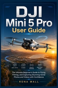 DJI Mini 5 Pro User Guide: The Ultimate Beginner's Guide to Flying, Filming, and Capturing Stunning Aerial Photos and Videos with Confidence cover