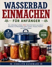 Wasserbad Einmachen FÜR ANFÄNGER: Der vollständige Leitfaden 2026: Schritt für Schritt zum sicheren Einkochen von Marmeladen, Gelees, Gurken, Tomaten, cover