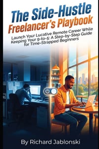 The Side-Hustle Freelancer's Playbook: Launch Your Lucrative Remote Career While Keeping Your 9-to-5: A Step-by-Step Guide for Time-Strapped Beginners cover