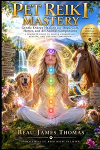 Pet Reiki Mastery: The Complete Master's Guide To Healing Energy, Soul Bonding, and Divine Comfort for Dogs, Cats, Horses, Rescue Animals, and Beloved cover