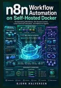 n8n Workflow Automation on Self-Hosted Docker: Orchestrating Workflows, Git Version Control, Local Terminal Execution, and Native AI Agents cover