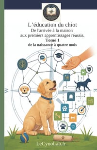 L'éducation du chiot: De l'arrivée à la maison aux premiers apprentissages réussis. Tome 1: de la naissance à quatre mois. cover