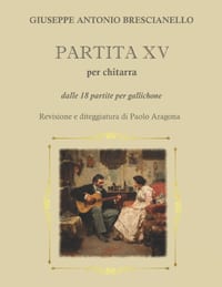 PARTITA XV per chitarra: dalle 18 partite per gallichone cover