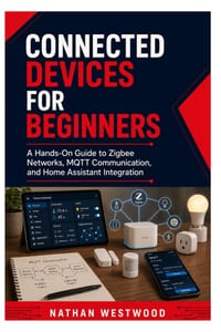 Connected Devices for Beginners: A Hands-On Guide to Zigbee Networks, MQTT Communication, and Home Assistant Integration cover