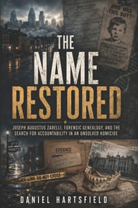 The Name Restored: Joseph Augustus Zarelli, Forensic Genealogy, and the Search for Accountability in an Unsolved Homicide cover