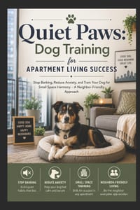 Apartment Dog Training: Quiet Paws: Dog Training for Apartment Living Success cover