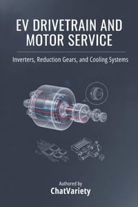 EV Drivetrain and Motor Service: Inverters, Reduction Gears, and Cooling Systems - A Shop Technical Reference cover