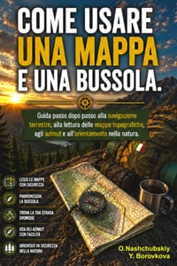Come usare una mappa e una bussola.: Guida passo dopo passo alla navigazione terrestre, alla lettura delle mappe topografiche, agli azimut e all'orien cover