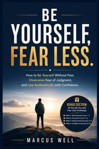 How to Be Yourself Without Fear, Overcome Fear of Judgment, and Live Authentically With Confidence: 30-Day Challenge. Self-Awareness. Facing Fear. Aut cover
