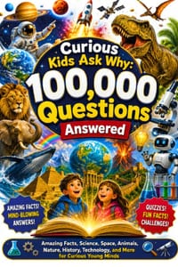 Curious Kids Ask Why: 100,000 Questions Answered: Amazing Facts About Space, Animals, Science, Nature, History, Technology, Dinosaurs, and More for Cu cover
