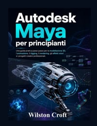 Autodesk Maya per principianti: Una guida pratica passo passo per la modellazione 3D, l'animazione, il rigging, il rendering, gli effetti visivi e i p cover