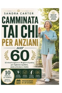 Camminata Tai Chi per anziani over 60: 10 minuti al giorno e 28 giorni di pratica per migliorare equilibrio, salute articolare e vitalità cover