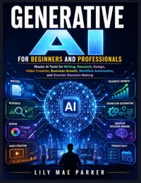 Generative AI for Beginners and Professionals: Master AI Tools for Writing, Research, Design, Video Creation, Business Growth, Workflow Automation, an cover