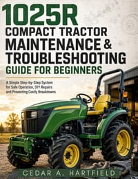1025R Compact Tractor Maintenance & Troubleshooting Guide for Beginners: A Simple Step-by-Step System for Safe Operation, DIY Repairs and Preventing C cover