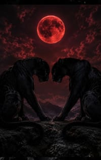 Where Two Shadows Touch: A Blood Moon Panther Journal cover