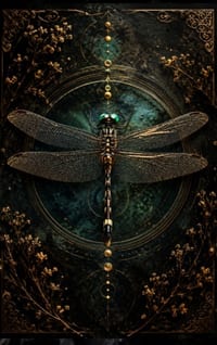 The Gilded Wings of Vaelora: A Dragonfly Journal for Thoughts, Dreams, and Quiet Magick cover