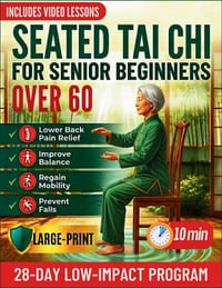 Seated Tai Chi for Senior Beginners over 60: A 28-Day Chair Exercises to Lower Back Pain, Improve Balance, Regain Mobility, and Prevent Falls with Gen cover
