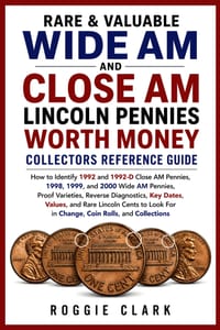 Rare & Valuable Wide AM and Close AM Lincoln Pennies Worth Money Collectors Reference Guide: How to Identify 1992 and 1992-D Close AM Pennies, 1998, 1 cover