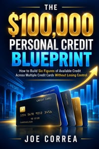 The $100,000 Personal Credit Blueprint: How to Build Six Figures of Available Credit Across Multiple Credit Cards Without Losing Control cover