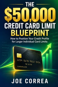 The $50,000 Credit Card Limit Blueprint: How to Position Your Credit Profile for Larger Individual Card Limits cover