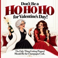 Don't Be a HO HO HO for Valentine's Day! The Only Thing Getting Popped Should Be the Champagne Cork cover