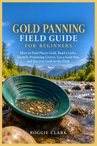 Gold Panning Field Guide for Beginners: How to Find Placer Gold, Read Creeks, Identify Promising Gravel, Use a Gold Pan, and Recover Gold in the Field cover