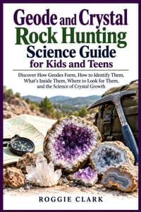 Geode and Crystal Rock Hunting Science Guide for Kids and Teens: Discover How Geodes Form, How to Identify Them, What's Inside Them, Where to Look for cover
