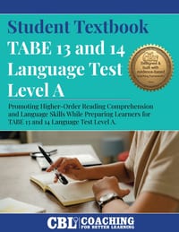 Student Textbook: TABE 13 and 14 Language Test Level A cover