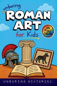 Unboring Roman Art for Kids: Funny, Interesting, Concise Guide to Ancient Rome's Wild Art, Epic Mosaics, Strange Statues, and Surprising Masterpieces cover