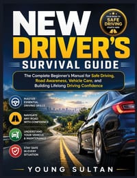 New Driver's Survival Guide: The Complete Beginner's Manual for Safe Driving, Road Awareness, Vehicle Care, and Building Lifelong Driving Confidence cover