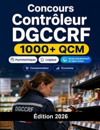 Concours Contrôleur DGCCRF 2026: Répression des Fraudes Catégorie B: QCM, consommation, économie, concurrence, cas pratiques et oral cover