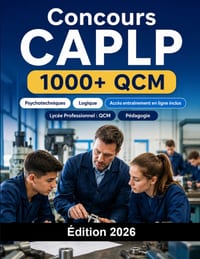 Concours CAPLP 2026: Lycée Professionnel: QCM, pédagogie, épreuves professionnelles, dossier et entretien oral cover