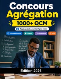 Concours Agr�gation 2026: Pr�paration intensive avec QCM, dissertation, le�on, �preuves disciplinaires et oral cover