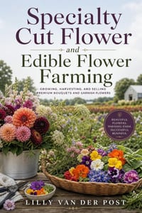 Specialty Cut Flower and Edible Flower Farming: Growing, Harvesting, and Selling Premium Bouquets and Garnish Flowers cover