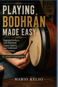 Playing Bodhrán Made Easy: Beginner Guide to Irish Rhythms, Tipper Control, and Traditional Performance cover