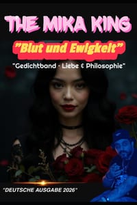 "Blut und Ewigkeit" "Gedichtband - Liebe & Philosophie" The Mika King: "Deutsche Ausgabe 2026" cover