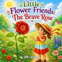 Little Flower Friends: The Brave Rose: A Gentle Story About Courage, Confidence, and Being Brave Even When Afraid cover