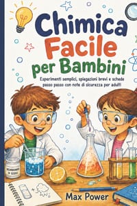Chimica Facile per Bambini: Esperimenti semplici, spiegazioni brevi e schede passo passo con note di sicurezza per adulti cover