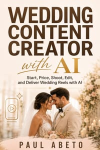 Wedding Content Creator with AI: Start, Price, Shoot, Edit, and Deliver Wedding Reels with AI cover