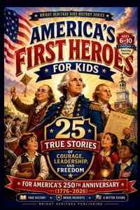 America's First Heroes for Kids: 25 True Stories of Courage, Leadership, and Freedom for America's 250th Anniversary (1776-2026) cover