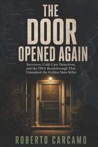 The Door Opened Again: Survivors, Cold-Case Detectives, and the DNA Breakthrough That Unmasked the Golden State Killer cover