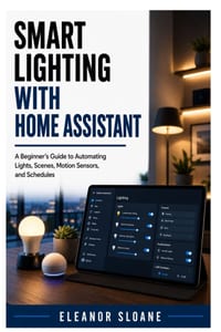 Smart Lighting with Home Assistant: A Beginner's Guide to Automating Lights, Scenes, Motion Sensors, and Schedules cover