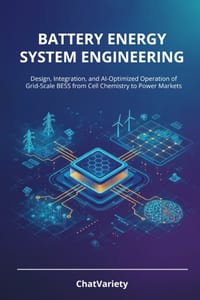 Battery Energy Storage System Engineering: Design, Integration, and AI-Optimized Operation of Grid-Scale BESS from Cell Chemistry to Power Markets cover