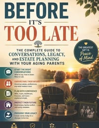 Before It's Too Late: The Complete Guide to Conversations, Legacy, and Estate Planning With Your Aging Parents: Protect Your Family's Future, Preserve cover